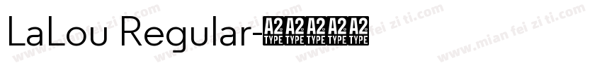 LaLou Regular字体转换